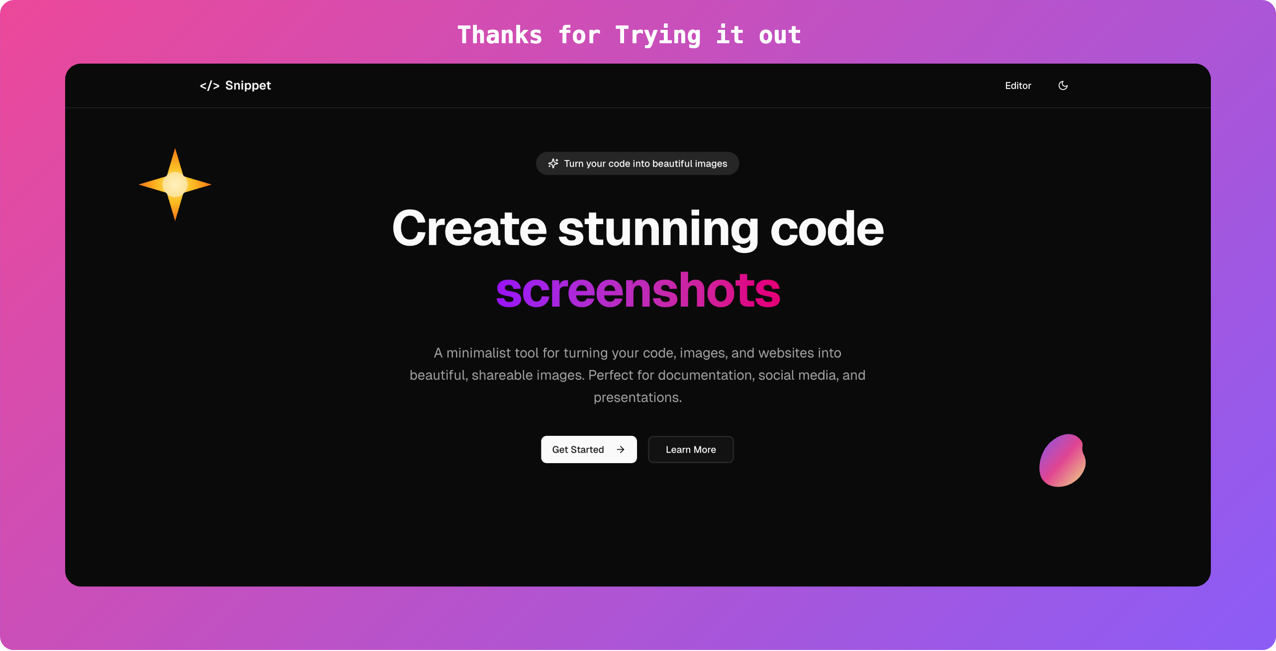 Product UI → Launch graphic after